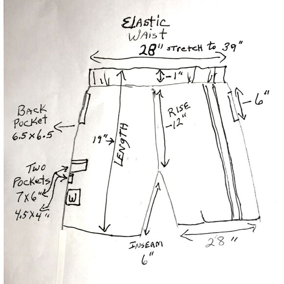 Wilson Dark Gray drawstring athletic shorts, Sz M, 5 pocket, nylon/polyester - Picture 5 of 9